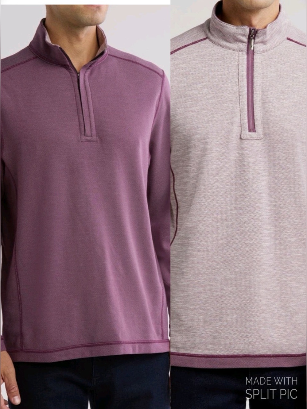 Tommy Bahama Switch It Up
Rvsble Matte PlumQuarter Zip Sweatshirt Sz XXL NWT